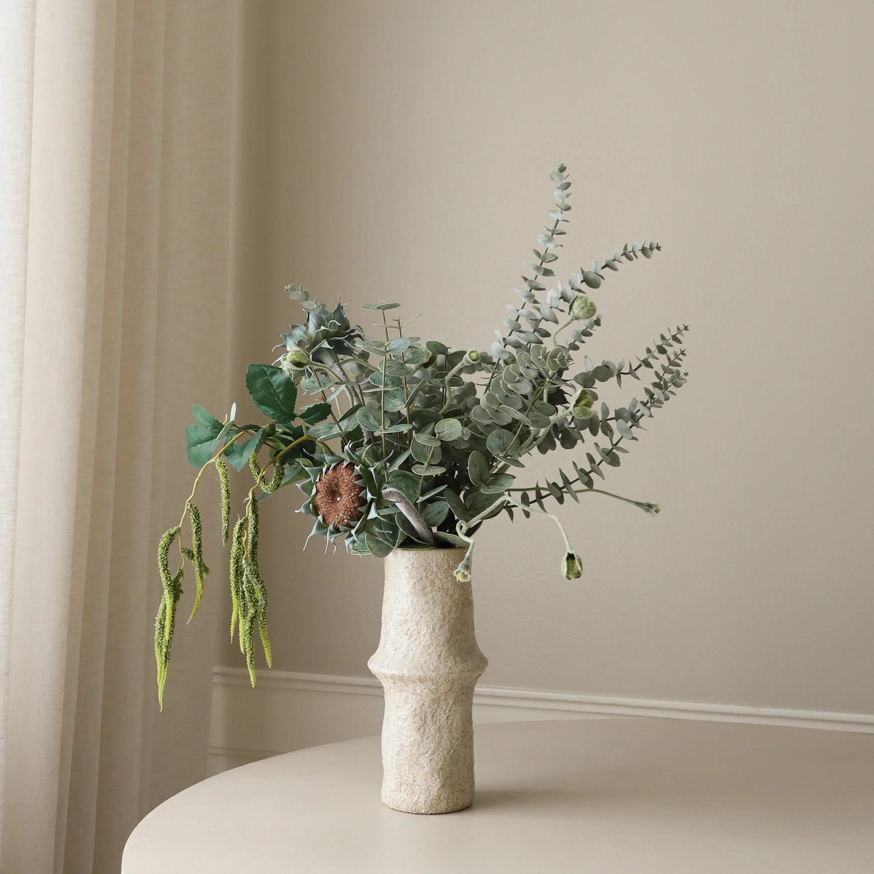 Soft Ash — kunstbloemen boeket van Botane