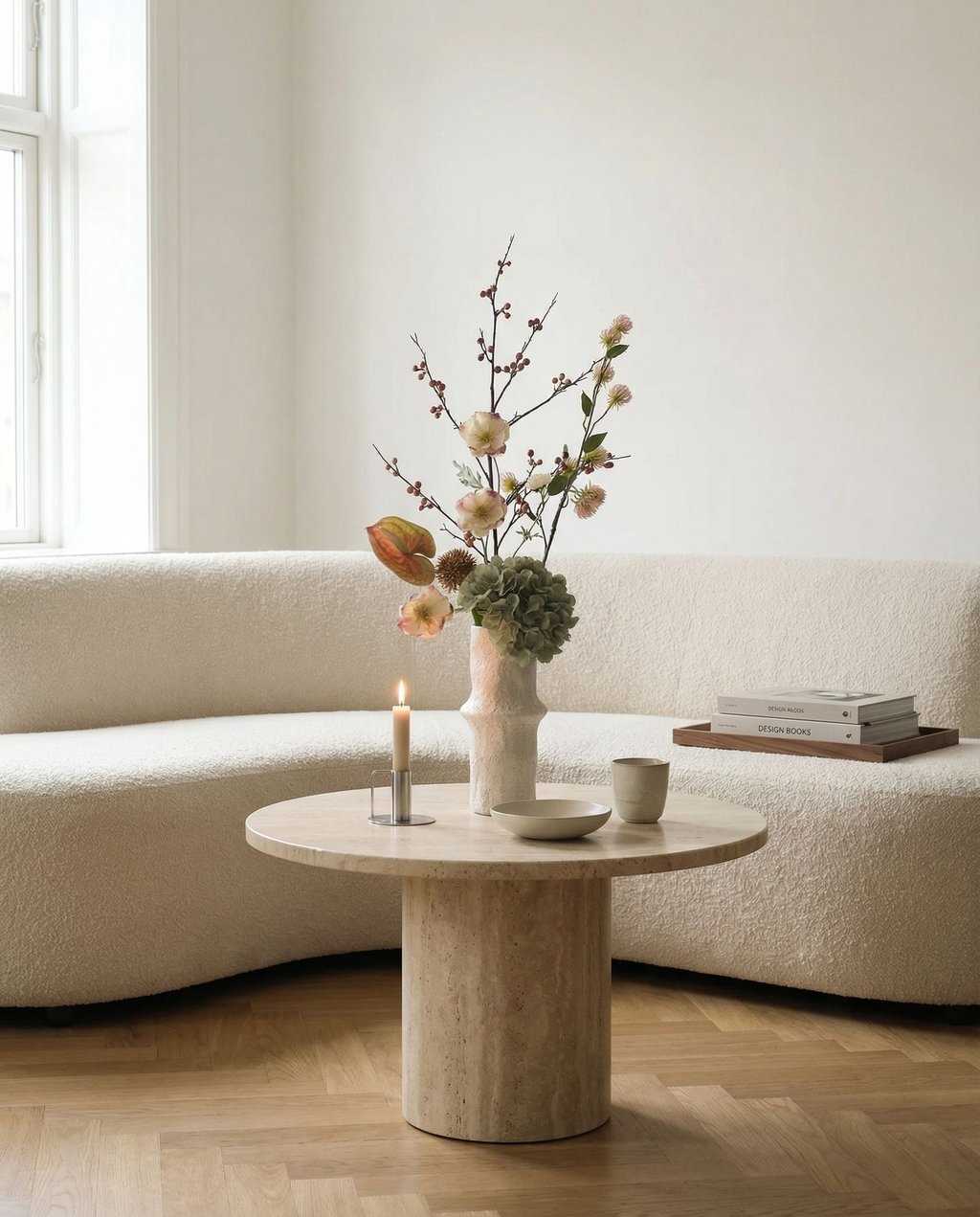 Blush Grove — kunstbloemen boeket van Botane, detailfoto 4