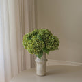 Moss Green Hydrangea Bouquet Met Large Earth