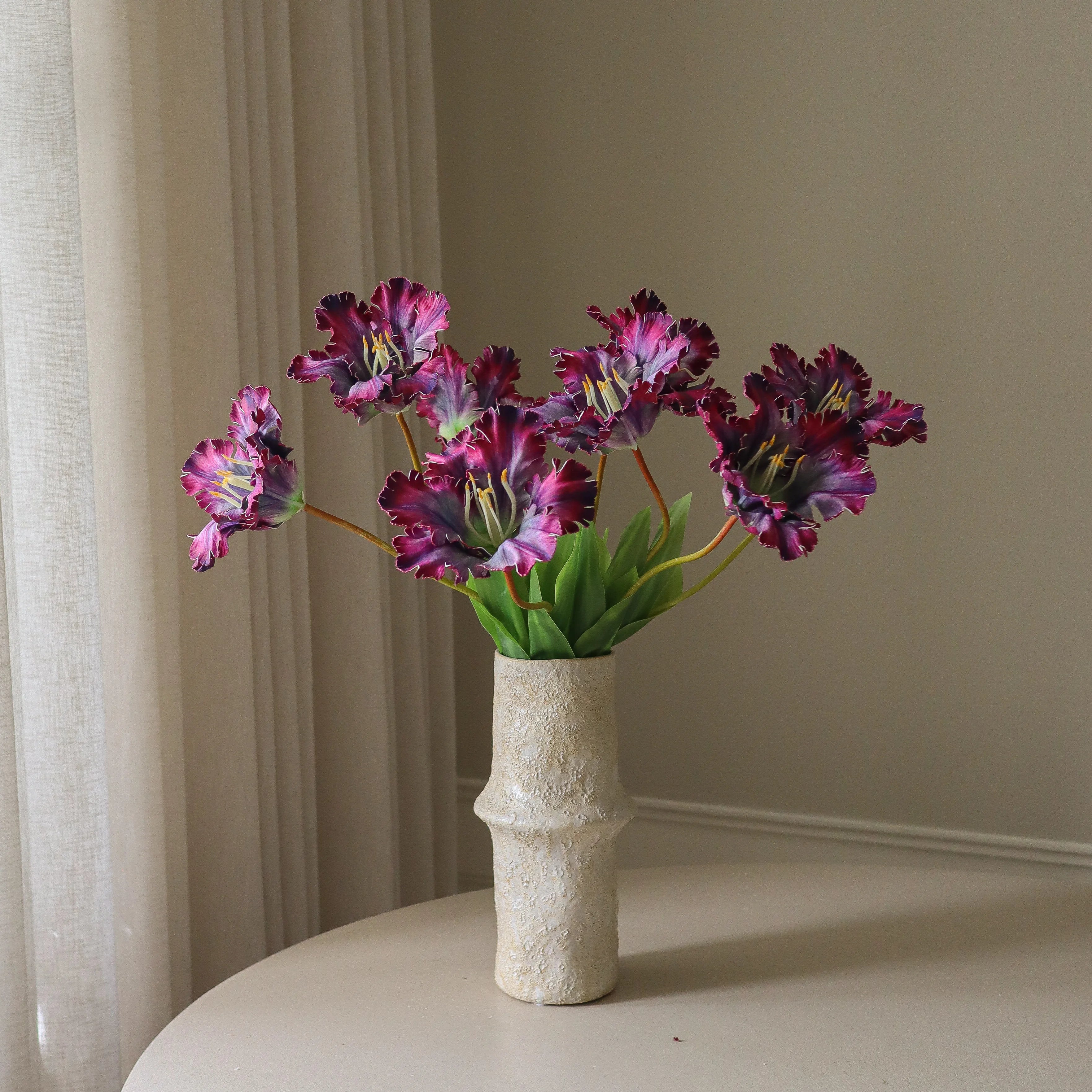 Purple Parrot Tulip Bouquet - Premium kunstbloemen boeket van Botane