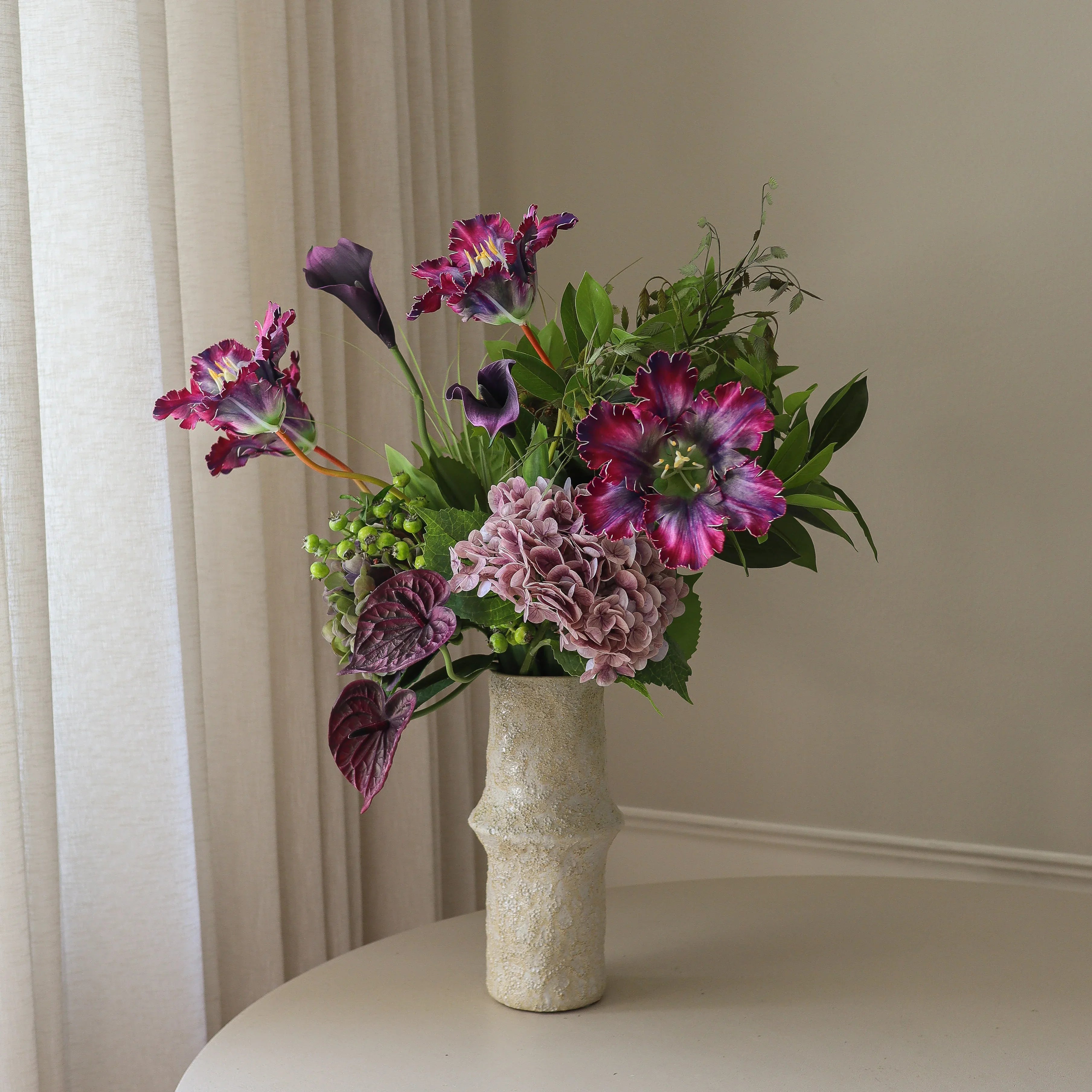 Glasshouse Bouquet - kunstbloemen boeket detailopname