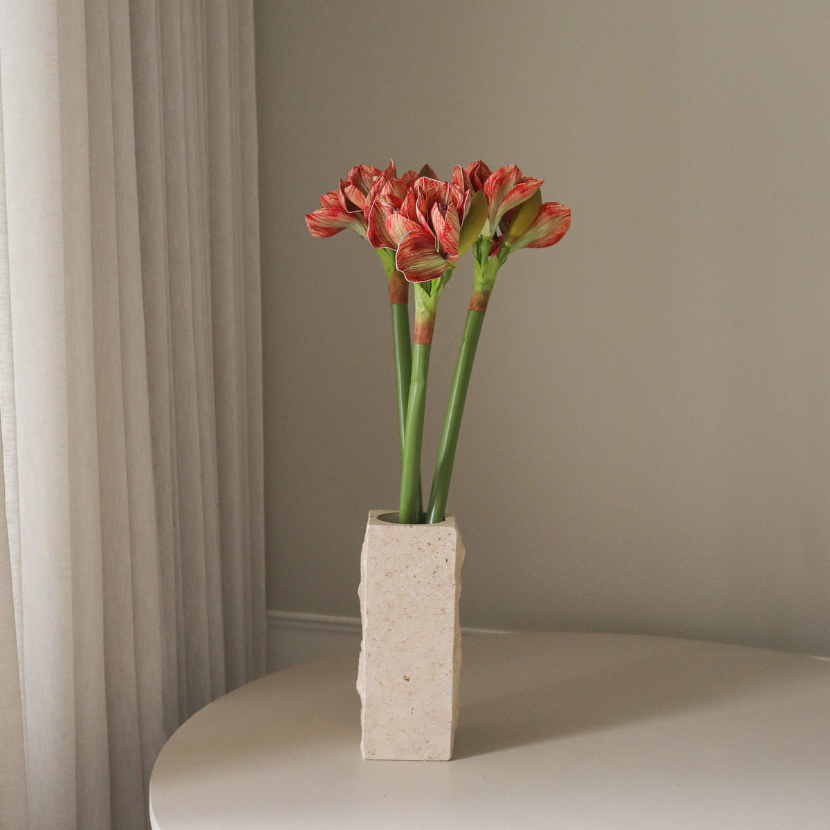 Burnt Red Amaryllis Bouquet