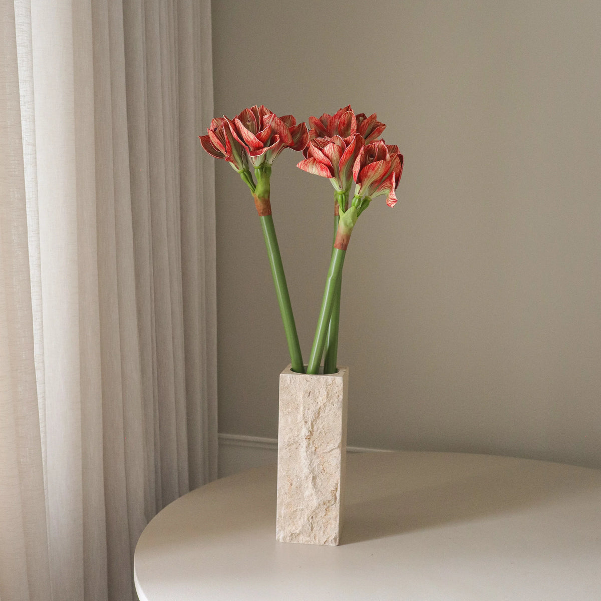 Burnt Red Amaryllis Bouquet
