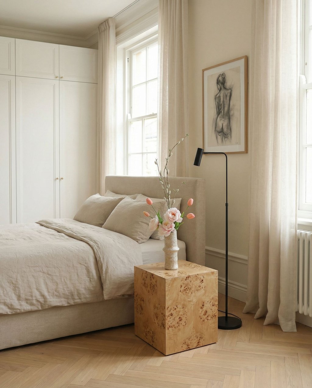 Pale Bloom met vaas