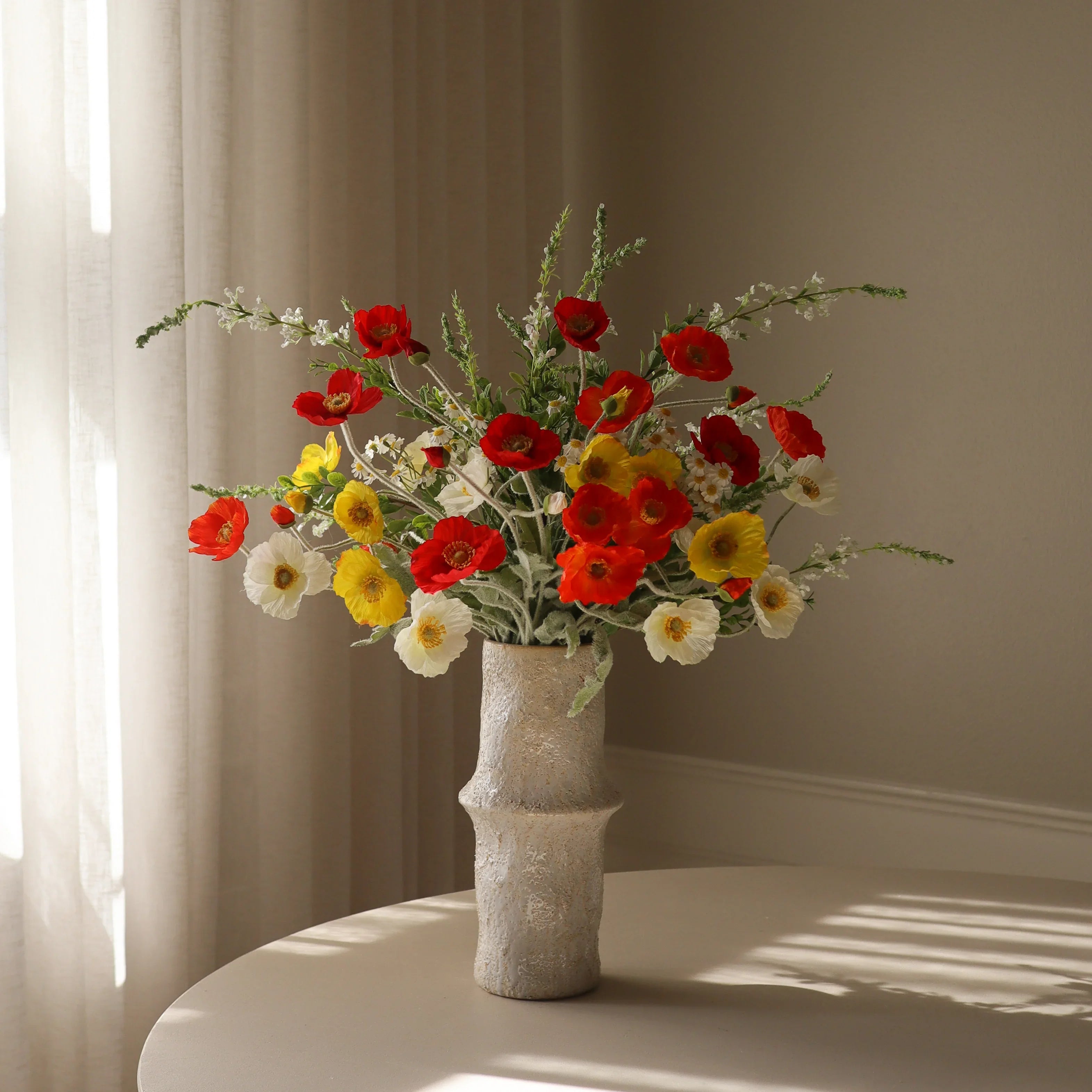 Popsicle met vaas — kunstbloemen bundel van Botane