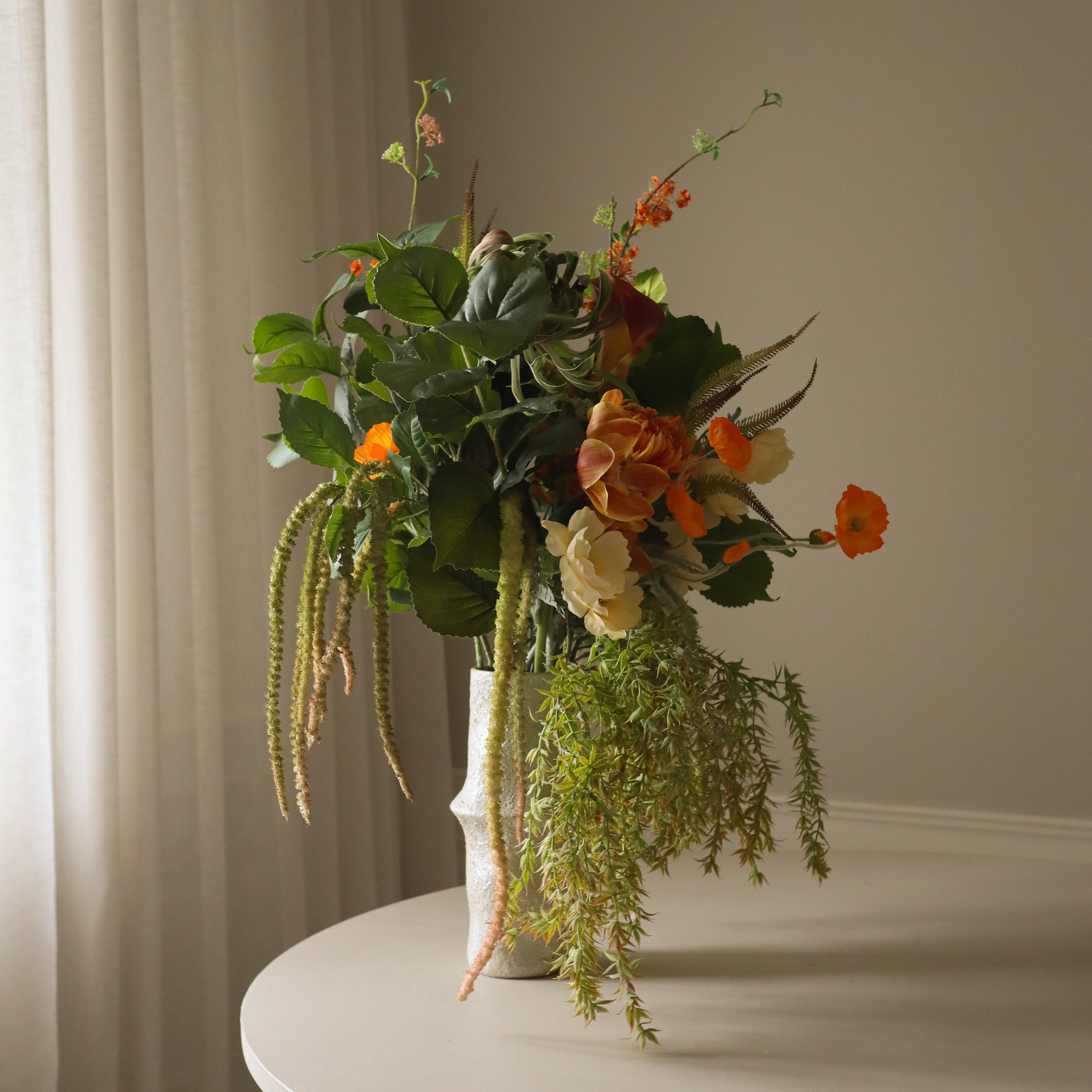 Wild Solstice met vaas — kunstbloemen bundel van Botane, detailfoto 3