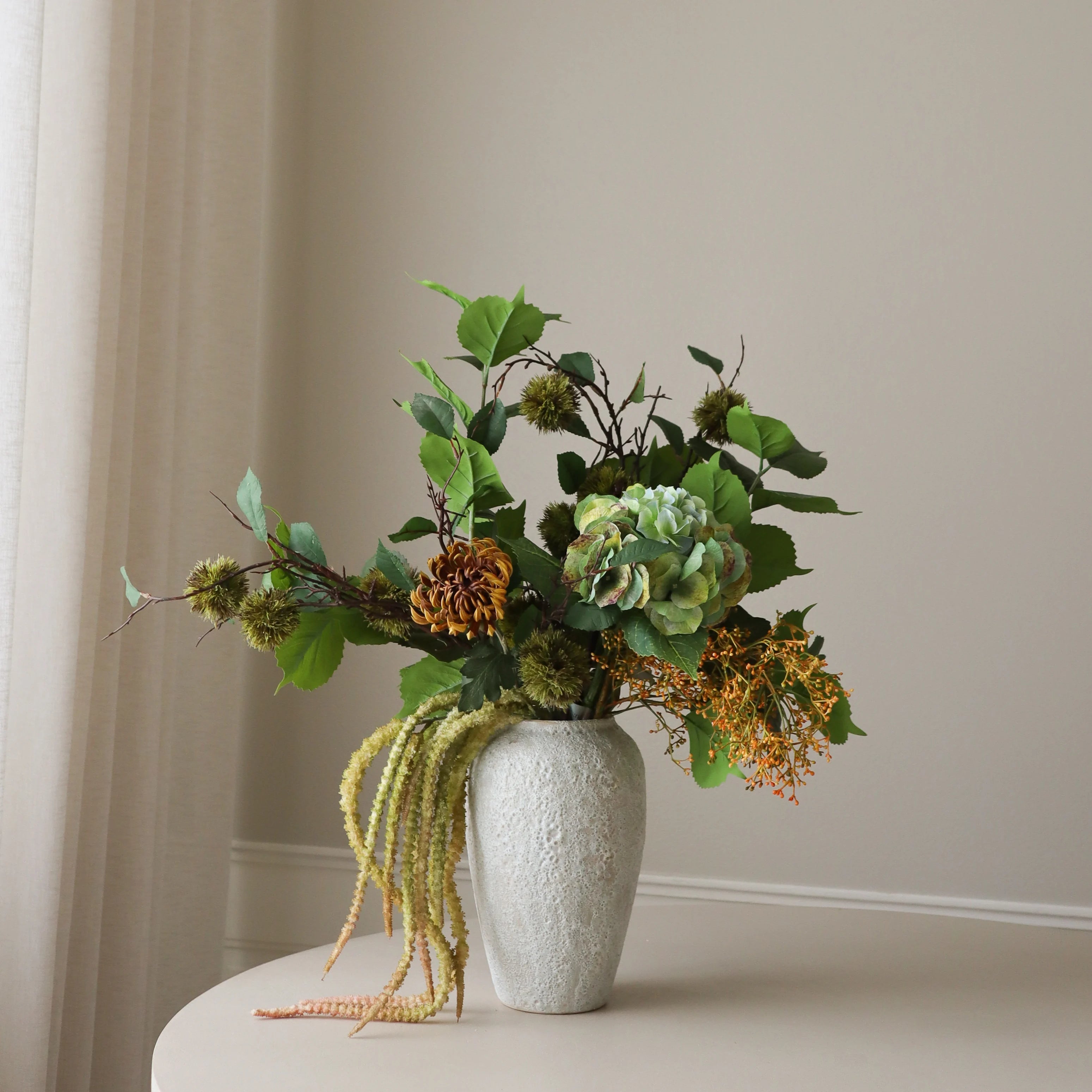 Golden Chestnut — kunstbloemen boeket van Botane, detailfoto 3