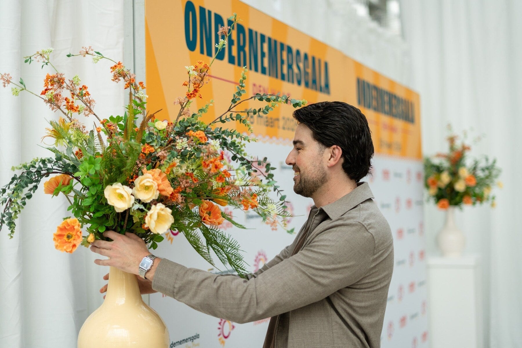 Kunstarrangement geplaatst op locatie