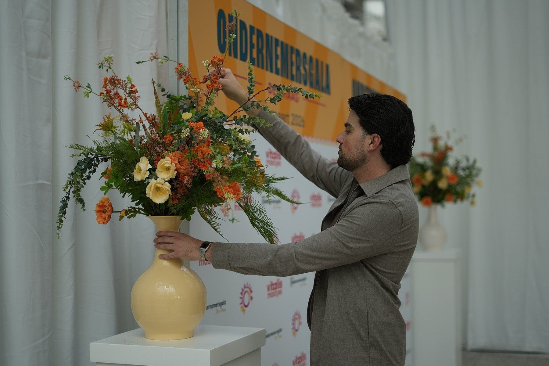 Blooms-arrangement op het Ondernemersgala in Den Haag
