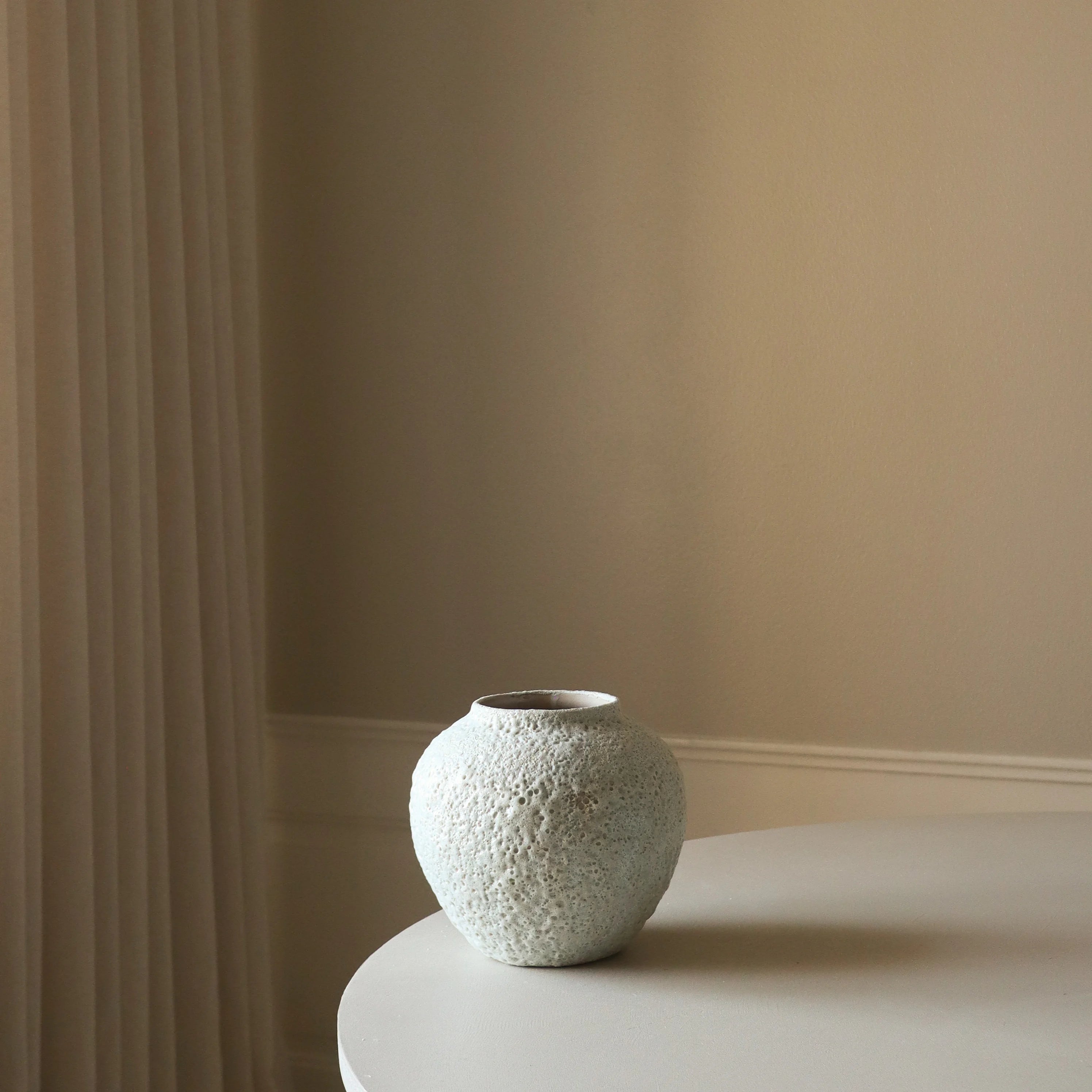 Short Ceramic Volcanic Vase