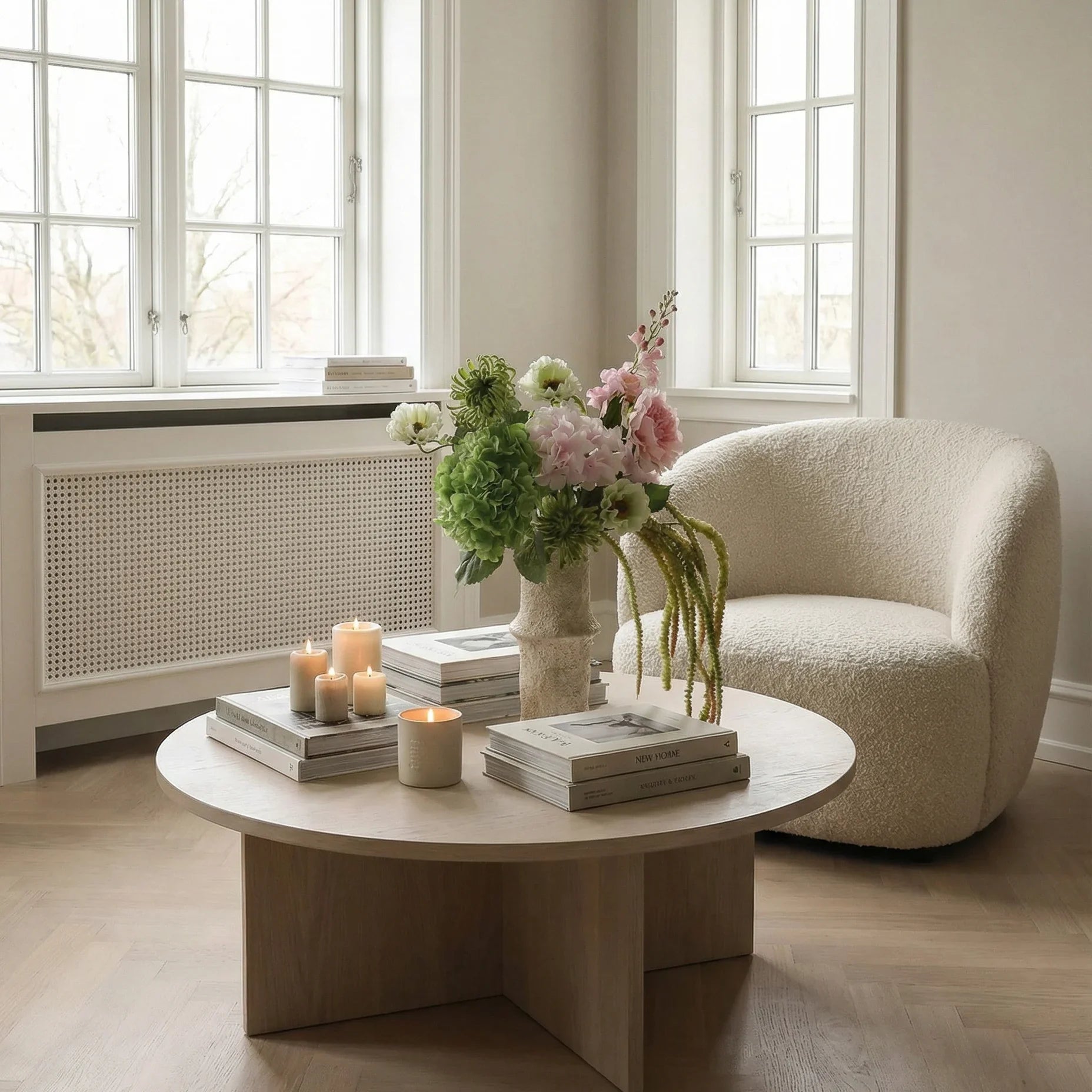 Verdant Blush met vaas — kunstbloemen bundel van Botane, detailfoto 4
