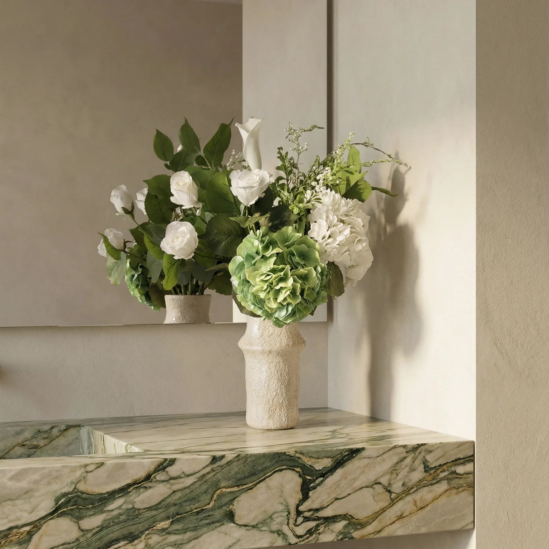 Calm Green — kunstbloemen boeket van Botane, detailfoto 4