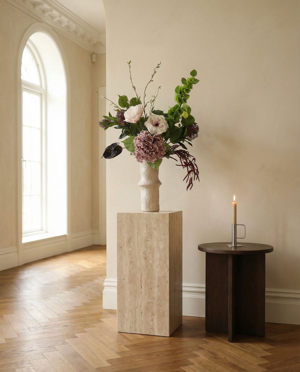 Grape Compote met vaas — kunstbloemen bundel van Botane, detailfoto 4