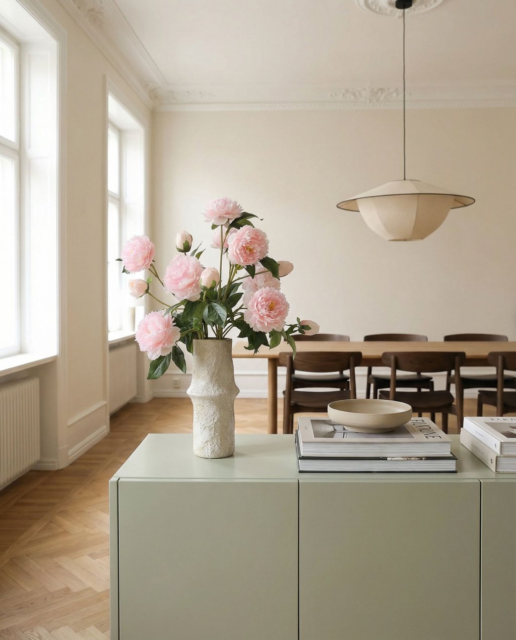 Peony Bouquet — kunstbloemen boeket van Botane, detailfoto 4
