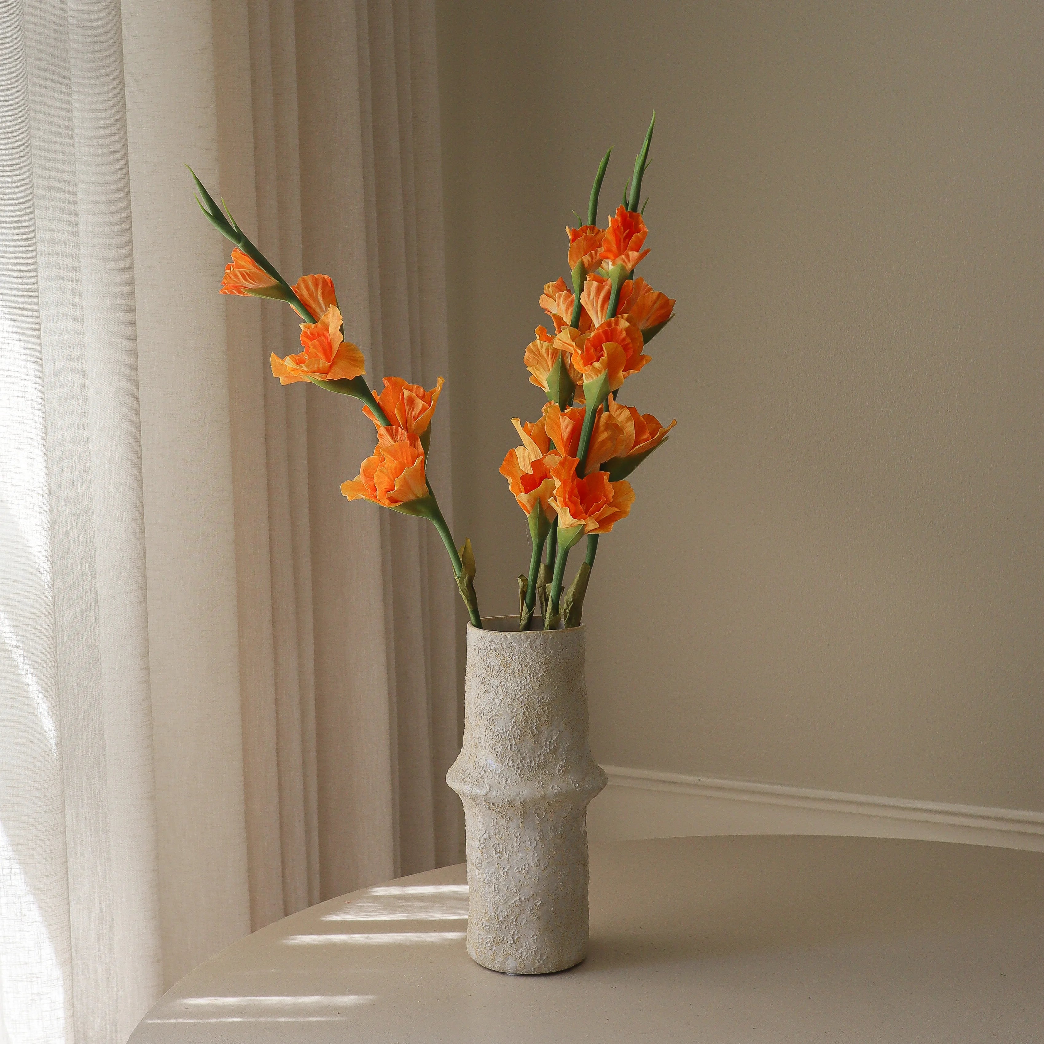 Gladiolus Flower Bouquet - kunstbloemen boeket detailopname