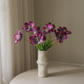 Purple Parrot Tulip Bouquet Met Large Earth