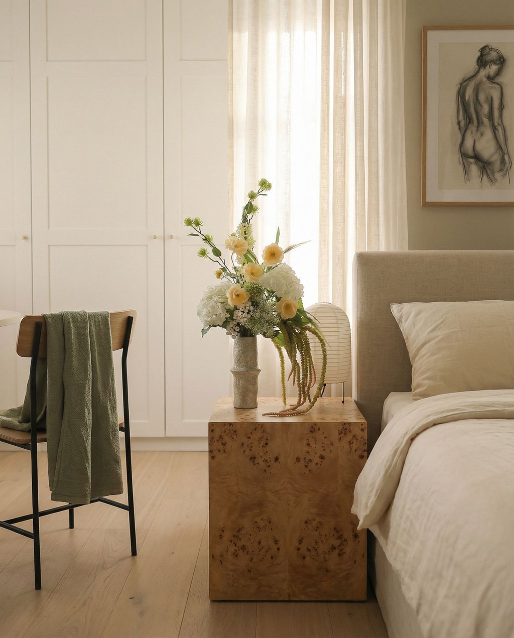 Golden Dawn — kunstbloemen boeket van Botane, detailfoto 4