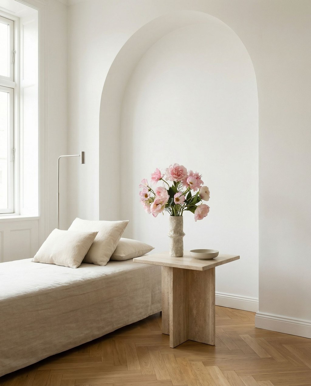 Blush Reverie — kunstbloemen boeket van Botane, detailfoto 4