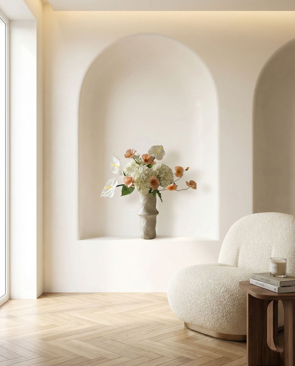 Delicate Whisper — kunstbloemen boeket van Botane, detailfoto 4