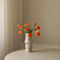 Orange Tulip Bouquet Mixed met vaas