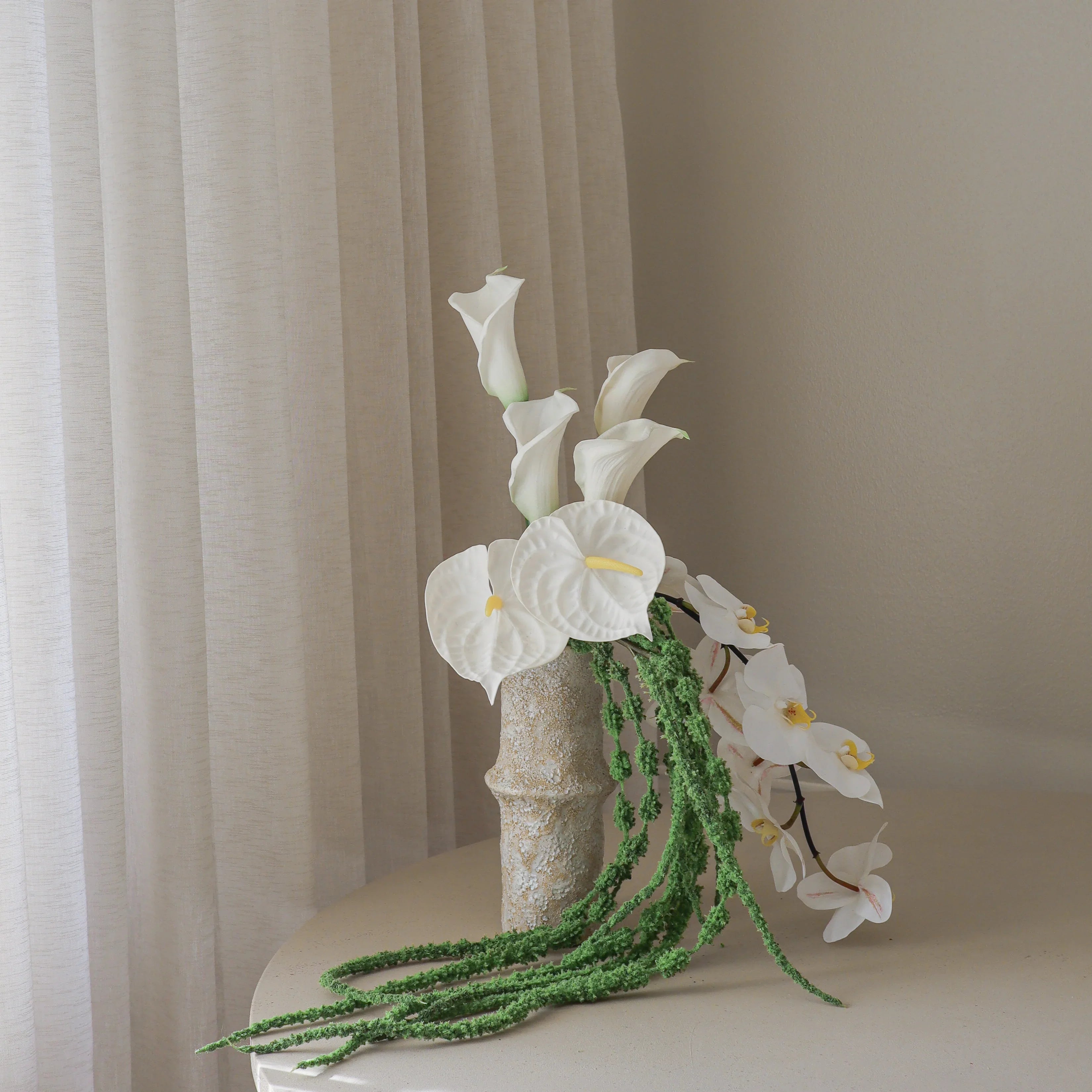 Verdant Calla - Premium kunstbloemen boeket van Botane
