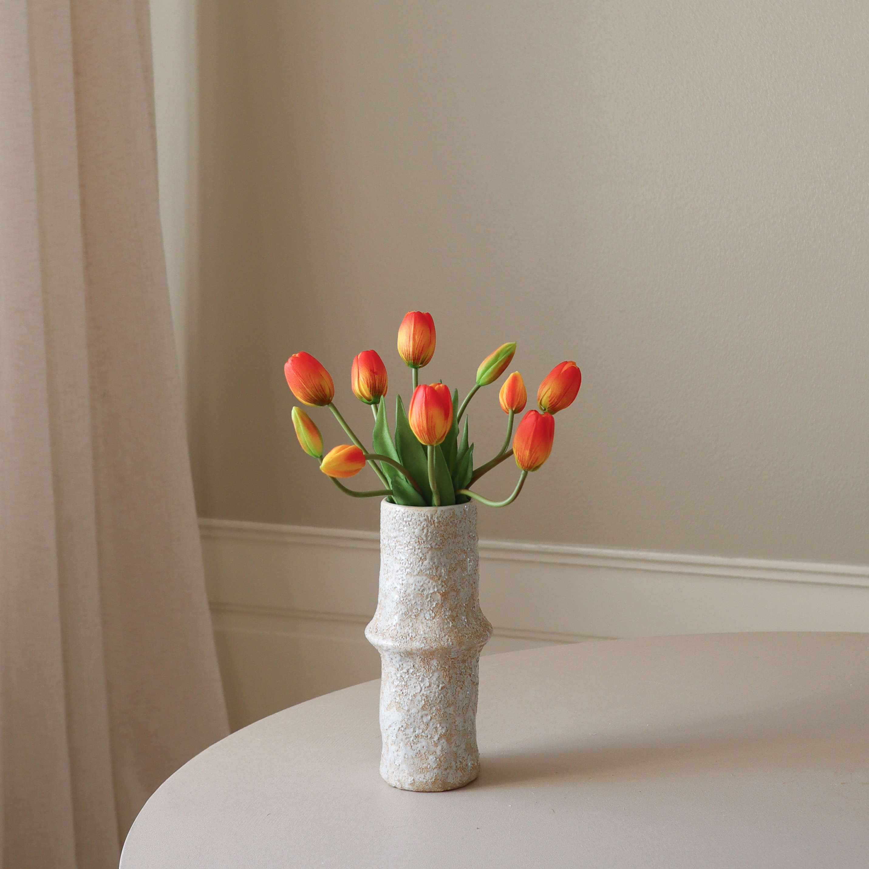 Orange Tulip Bouquet — kunstbloemen boeket van Botane