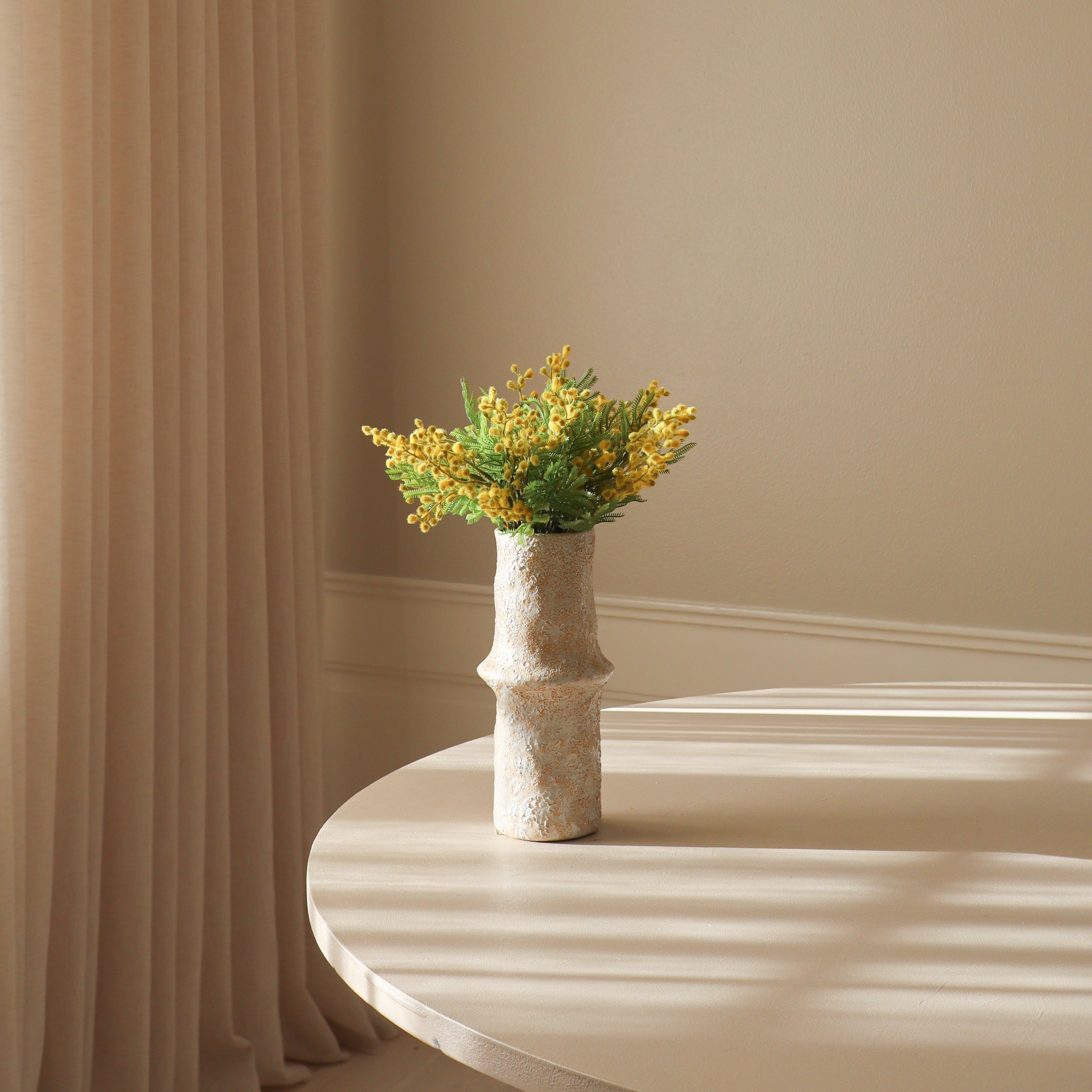 Yellow Mini Mimosa Bouquet — kunstbloemen boeket van Botane